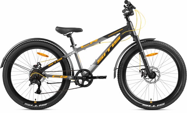 Велосипед SITIS CROSSER RIGID 7SP 24" (2026) Black-Grey-Yellow