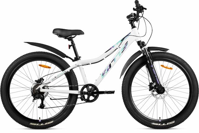 Велосипед SITIS LUNA 7SP HD 26" (2026) White-Tuquoise-Black