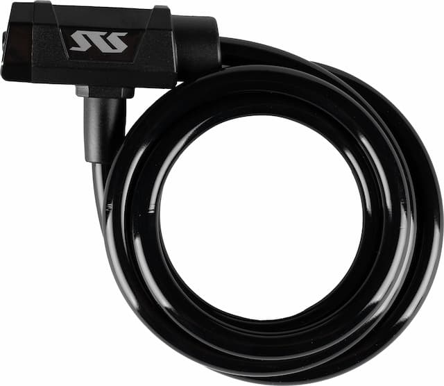 Велозамок STS 821 10 мм x150 см ключ черный