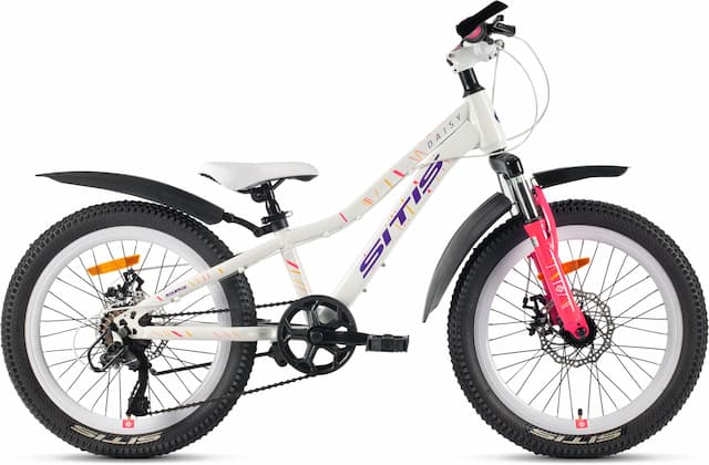Велосипед SITIS DAISY 7SP MD 20" (2025) White-Pink-Purple