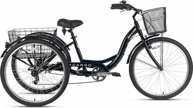 Велосипед трехколесный SITIS CARGO рикша 26 alloy (2025) Black-White