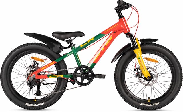 Велосипед SITIS CROSSER 7SP 20" (2026) Red-Green-Yellow