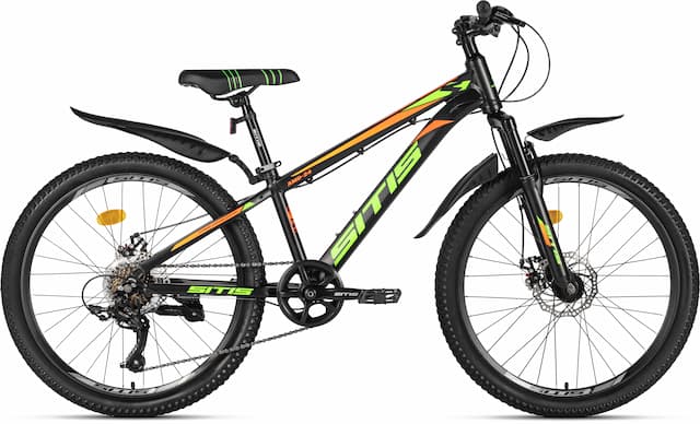 Велосипед SITIS AMD 7SP 24" (2025) Black-Green