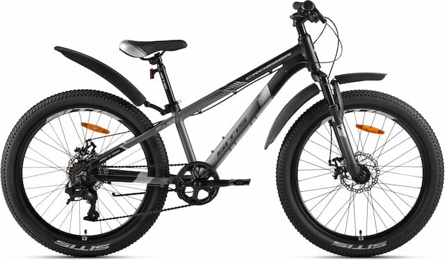 Велосипед SITIS CROSSER 7SP 24" (2024) Black-Grey
