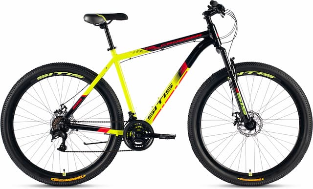 Велосипед SITIS CROSSER 7SP 29" (2024) Black-Yellow-Red
