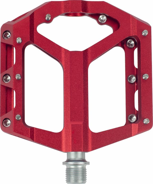 Педали STS KP-197 Aluminum CNC CR-MO Axle красный