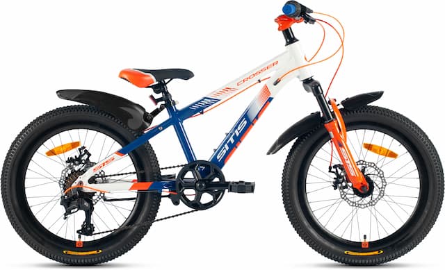Велосипед SITIS CROSSER SCR20MD 20" (2024) White-Blue-Orange