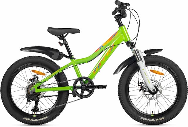 Велосипед SITIS LUNA 7SP 20" (2025) Green-Yellow-White