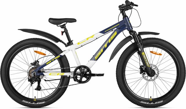 Велосипед SITIS CROSSER 7SP HD 24" (2026) Blue-White-Yellow