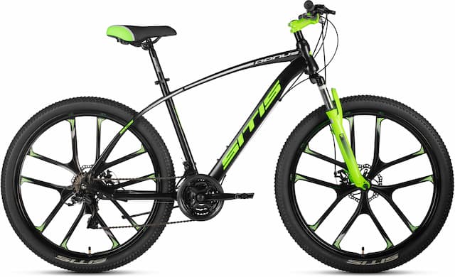 Велосипед SITIS BONUS 27.5" (2024) Black-Green-White