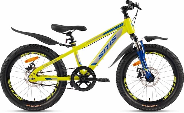 Велосипед SITIS FLASH 1SP 20" (2023) Green-Blue-Grey