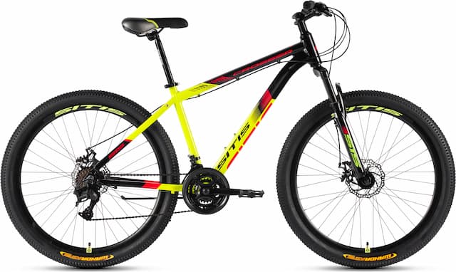 Велосипед SITIS CROSSER 7SP 27,5" (2024) Black-Yellow-Red