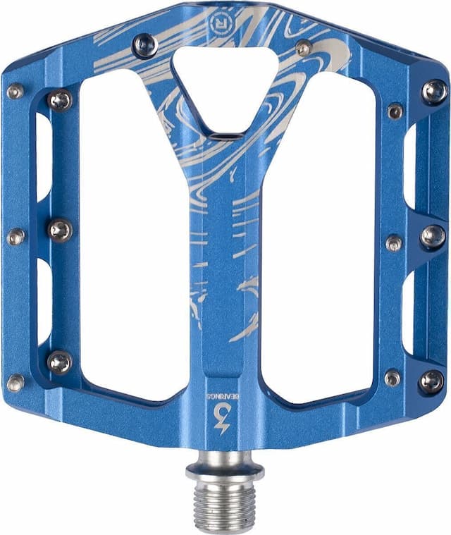 Педали STS KP-198 Aluminum CNC CR-MO Axle синий
