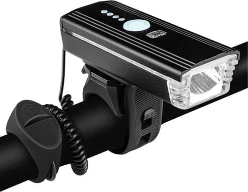 Фара передняя STS FL1625 1200mAh, датчик освещения, сигнал 120db, пульт управления,350lm