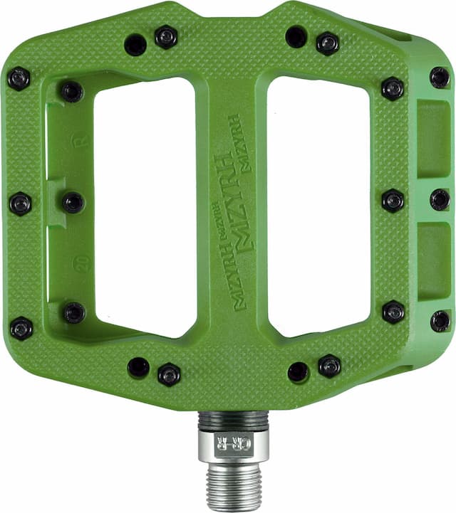 Педали STS KP-926 Aluminum CNC CR-MO Axle зеленый