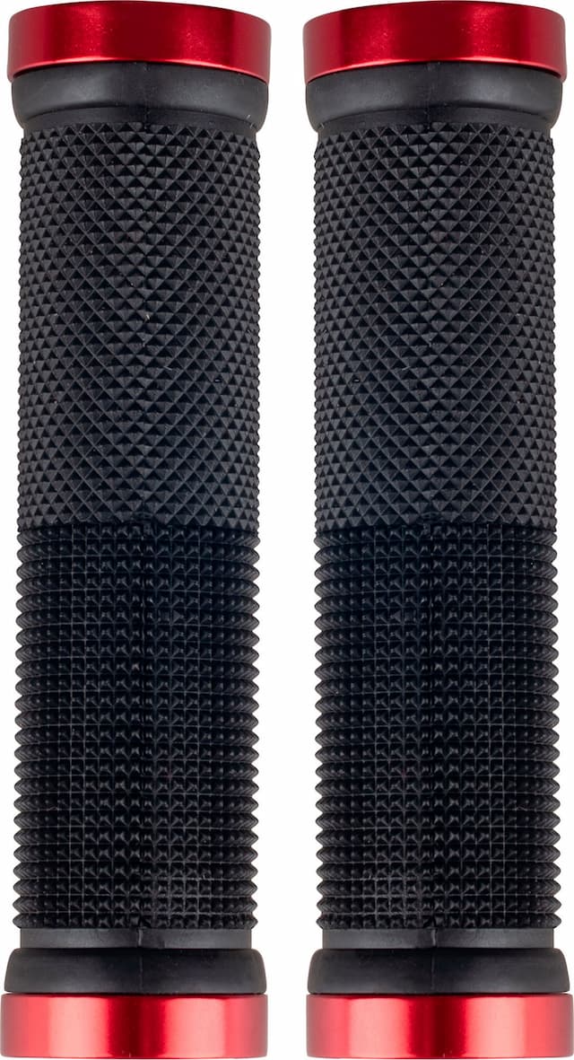 Грипсы STS Iron с Lock-on 130 mm черно-красный