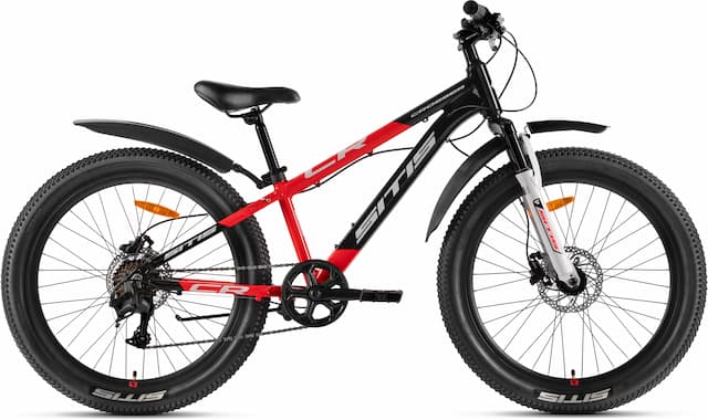 Велосипед SITIS CROSSER SCRHD 4.0 24" (2026) Black-Red-White