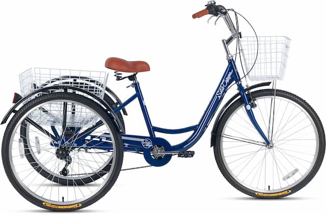 Велосипед трехколесный SITIS CARGO рикша 26 steel (2024) Blue-White