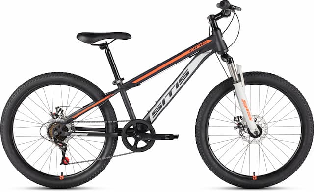 Велосипед SITIS ONE 400 24" (2024) черно-бело-оранжевый