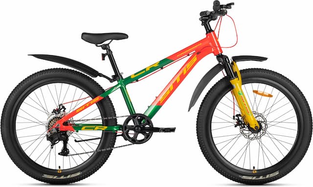 Велосипед SITIS CROSSER 7SP 24" (2025) Red-Green-Yellow