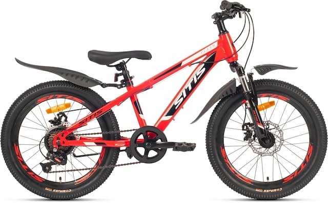 Велосипед SITIS FLASH 20" 7sp (2023) Red-Black-White