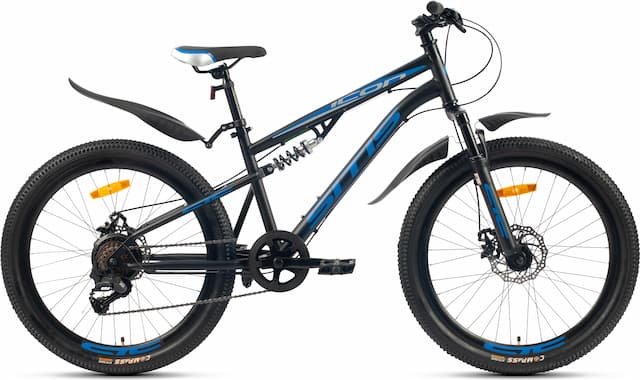 Велосипед SITIS ICON 7SP 24" (2025) Black-Blue