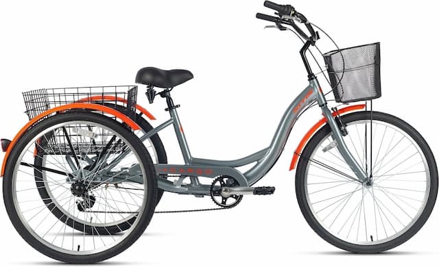 Велосипед трехколесный SITIS CARGO рикша 26 alloy (2025) Grey-Orange