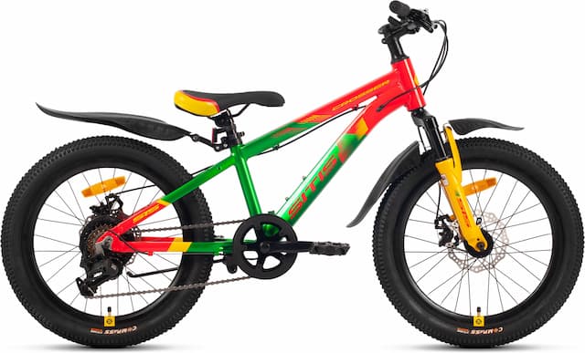 Велосипед SITIS CROSSER 20" (2023) Red-Green-Yellow
