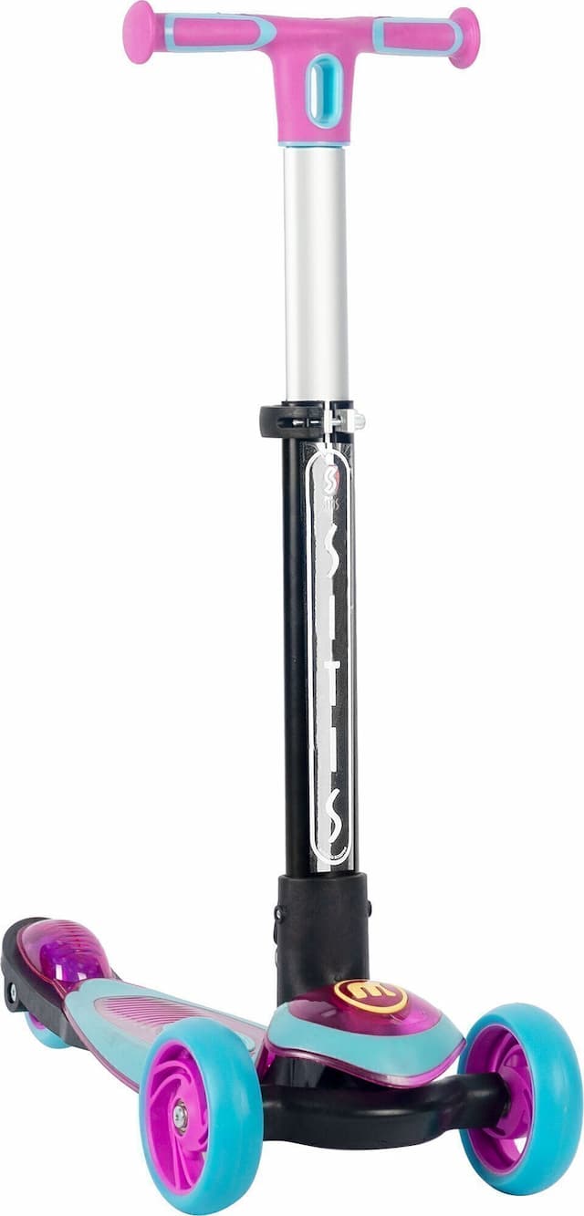 Самокат трехколесный SITIS Crank розово-голубой