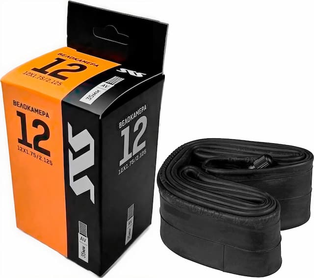 Велокамера STS 12x1,75-2,125 авто.нип 35мм инд.уп