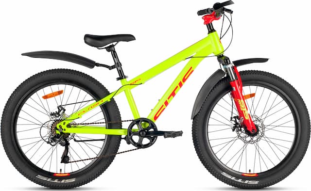 Велосипед SITIS FLASH 24" 7sp (2024) Green-Red-Black