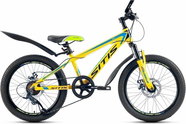 Велосипед SITIS RADE RD200 20" (2022) желто-черный