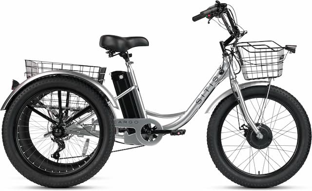 Велосипед трехколесный SITIS CARGO рикша 24" (2024) Grey-Black