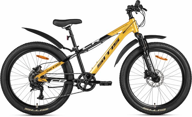 Велосипед SITIS CROSSER SCRHD4.1 24" (2025) Black-Yellow