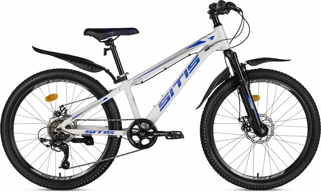Велосипед SITIS AMD 7SP 24" (2025) White-Blue
