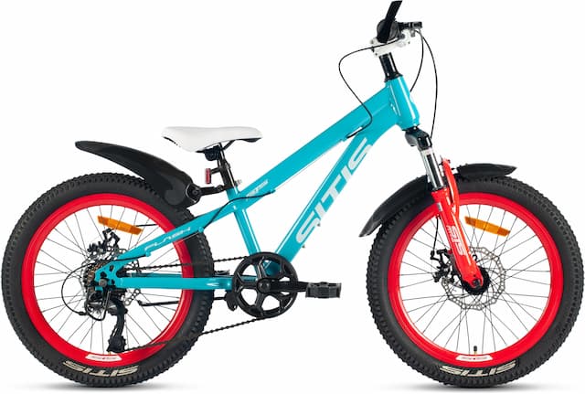 Велосипед SITIS FLASH 7SP 20" (2025) Turquoise-Red-White