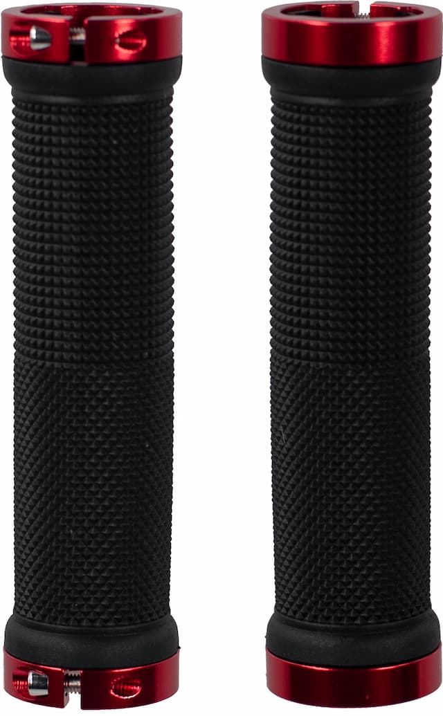 Грипсы STS G201 130mm с Lock-On черно-красный