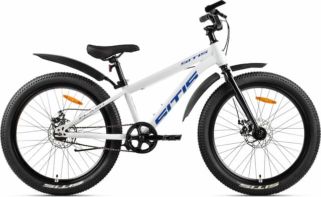 Велосипед SITIS FLASH Regid 1SP 24" (2026) White-Blue-Black