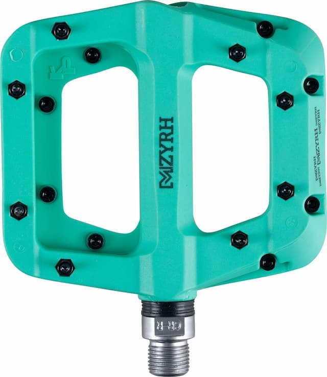 Педали STS KP-922 Aluminum CNC CR-MO Axle зеленый