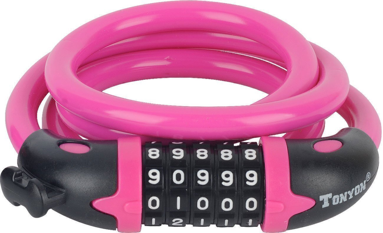 Велозамок STS BC-LK-TY566 кодовый Pink