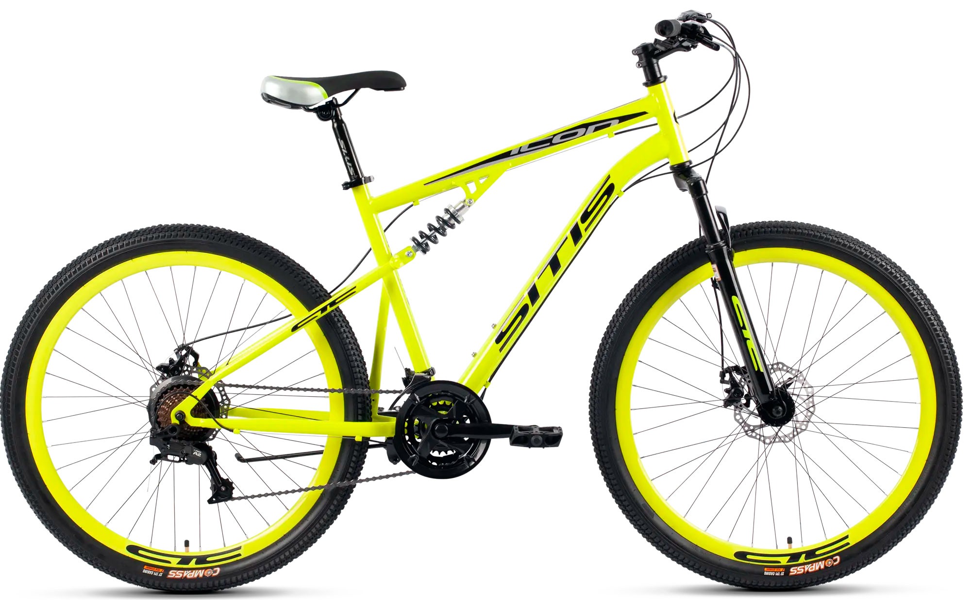 Велосипед SITIS ICON 7SP 27,5" (2025) Neon Green-Black