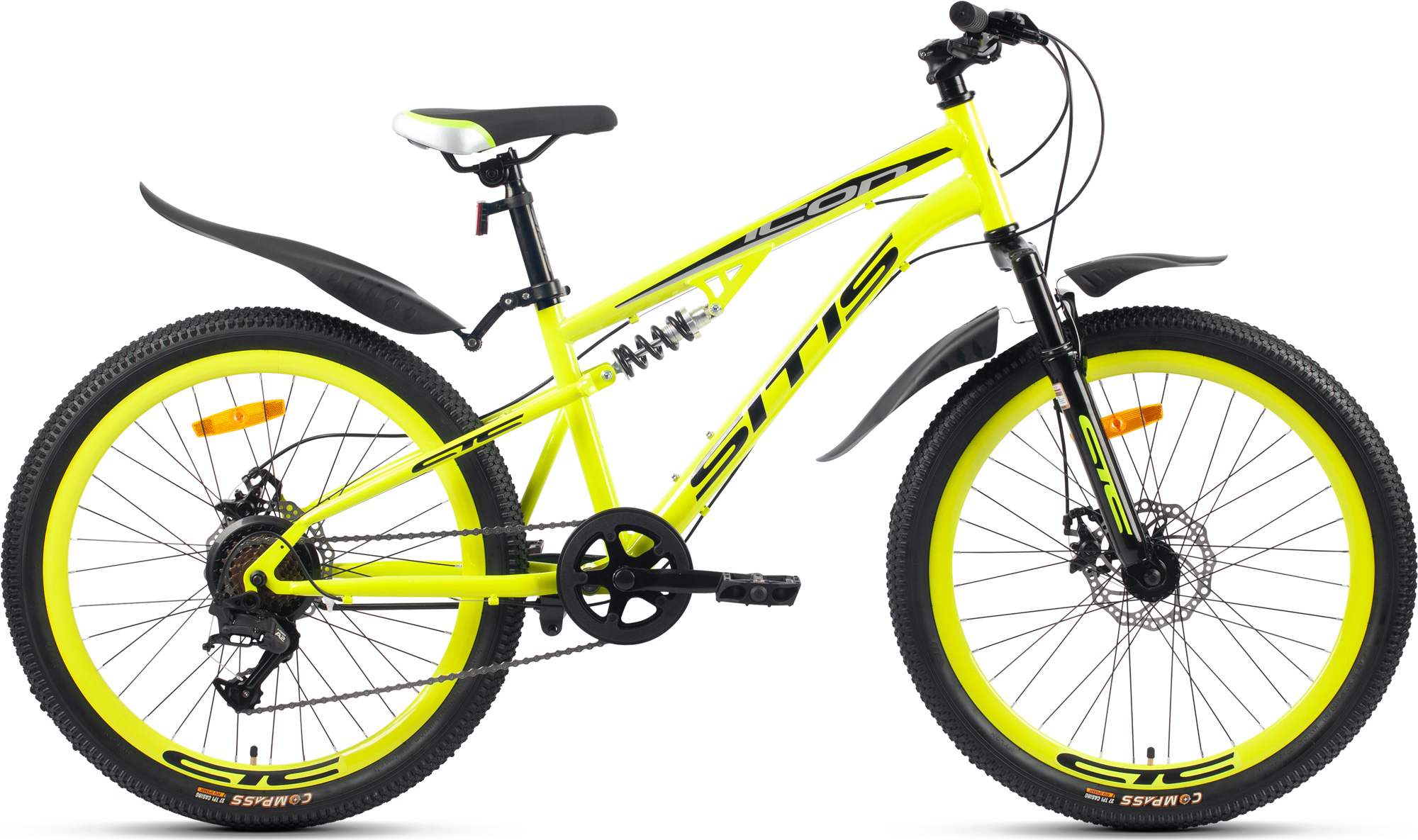 Велосипед SITIS ICON 7SP 24" (2025) Neon Green-Black