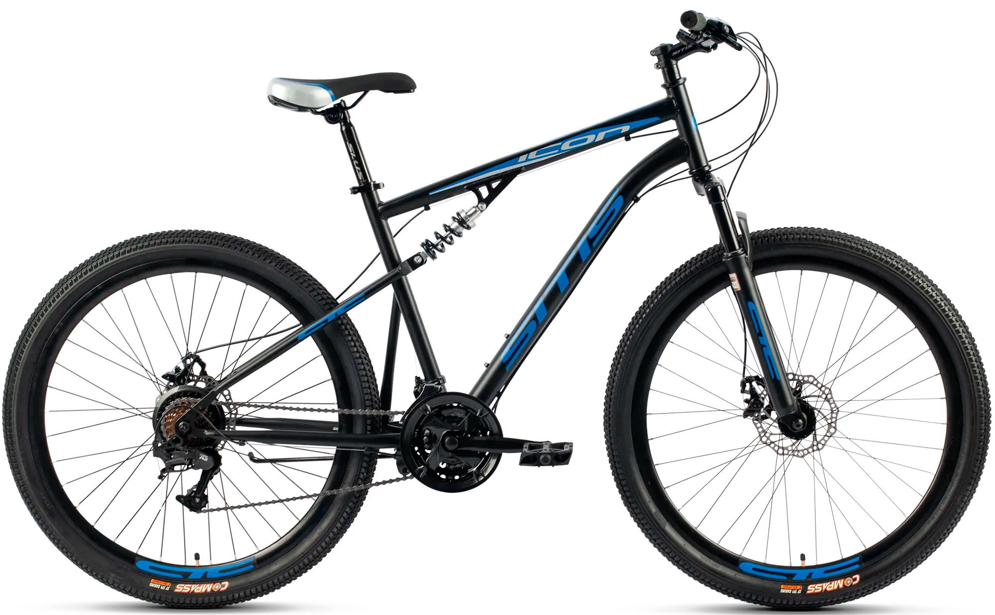 Велосипед SITIS ICON 7SP 27,5" (2025) Black-Blue