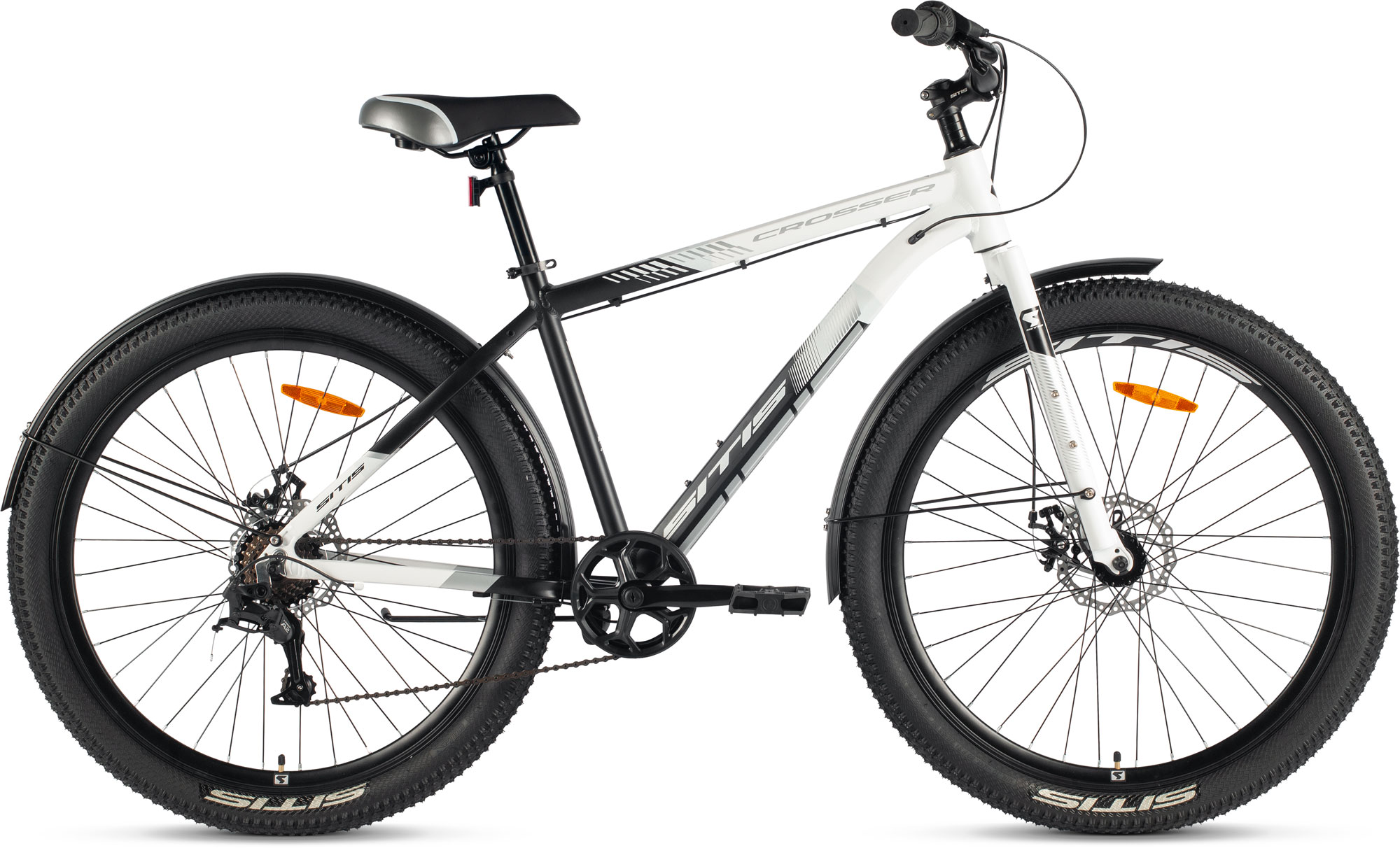 Велосипед SITIS CROSSER RIGID 7SP 27.5" (2025) White-Black-Grey