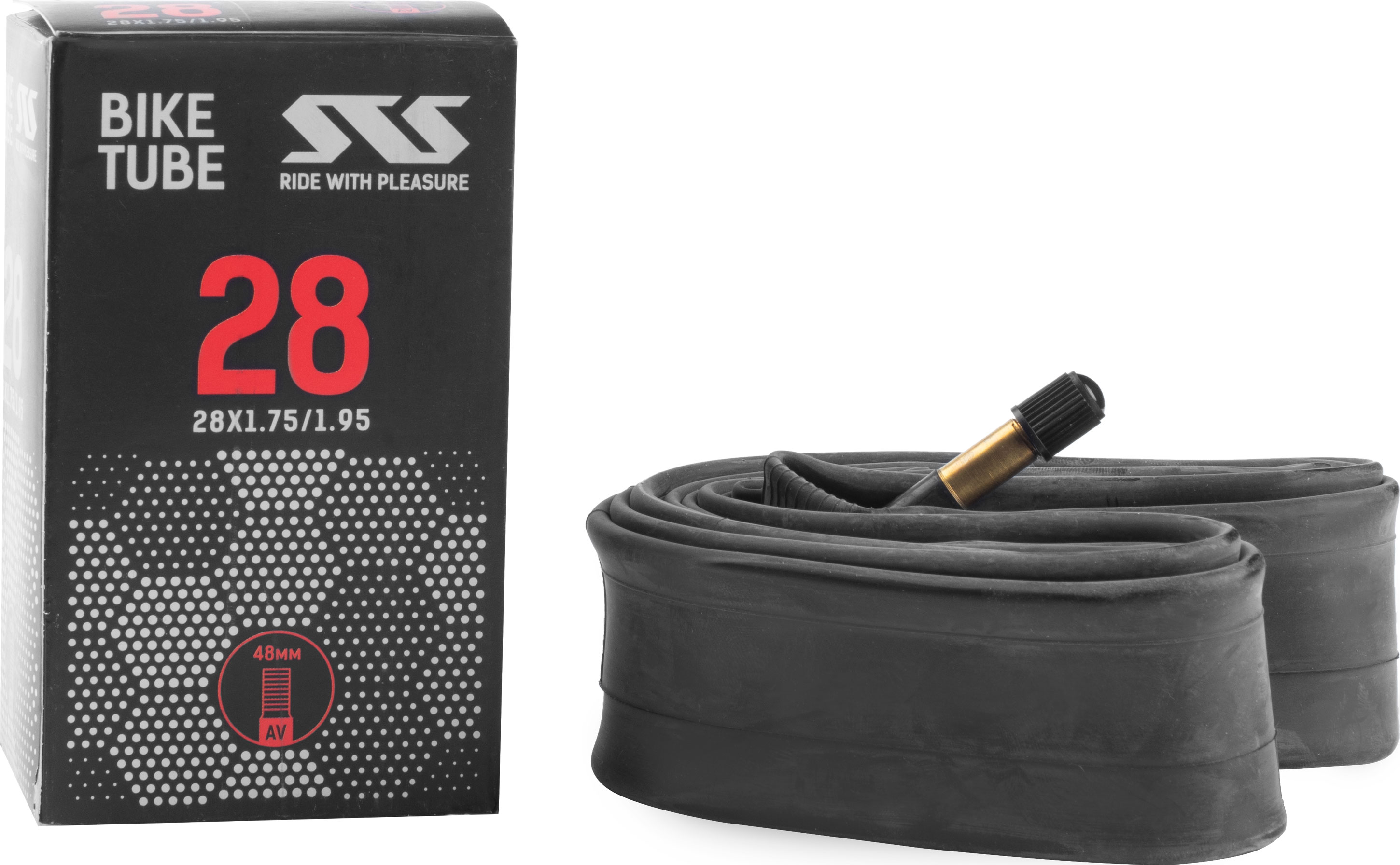 Велокамера STS 28x1,75-1,95 авто.нип 48мм