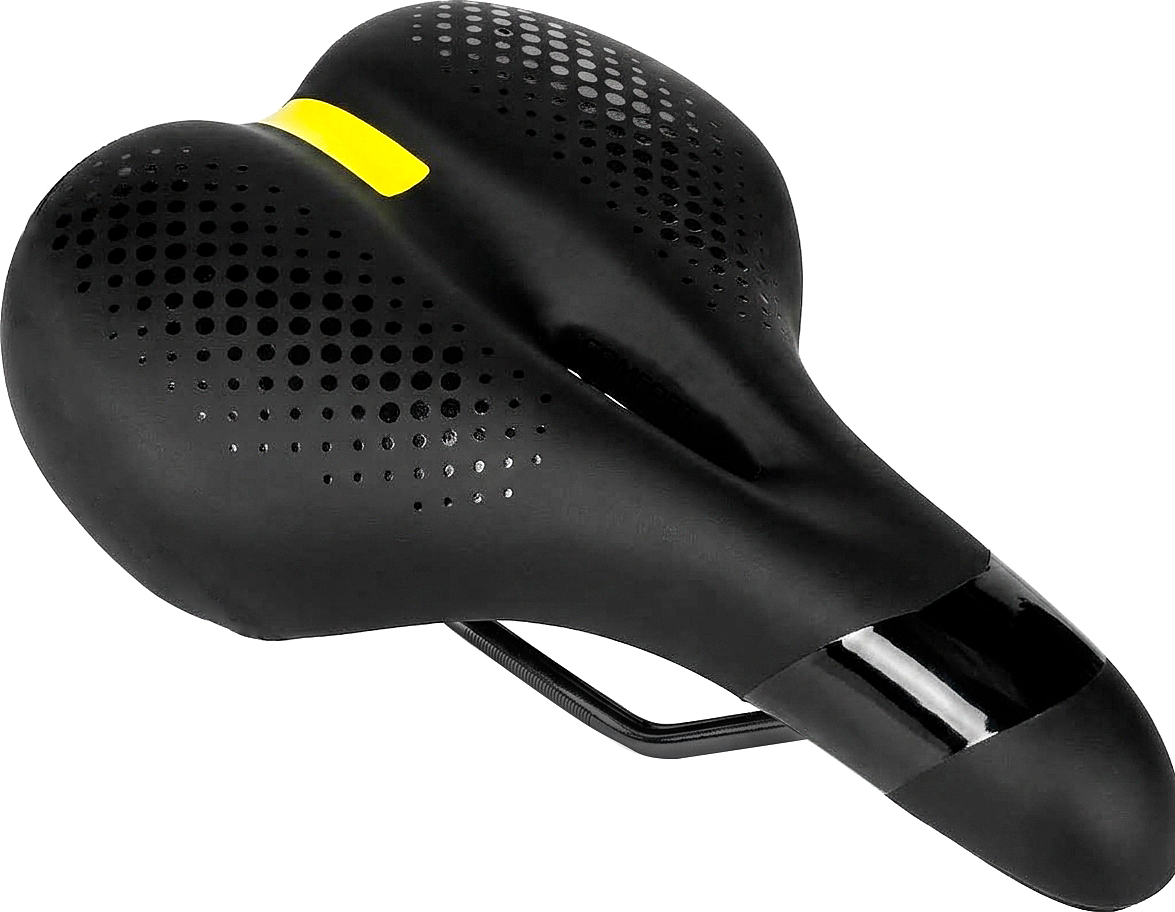 Седло STS-D392 260x212 мм Black-Yellow