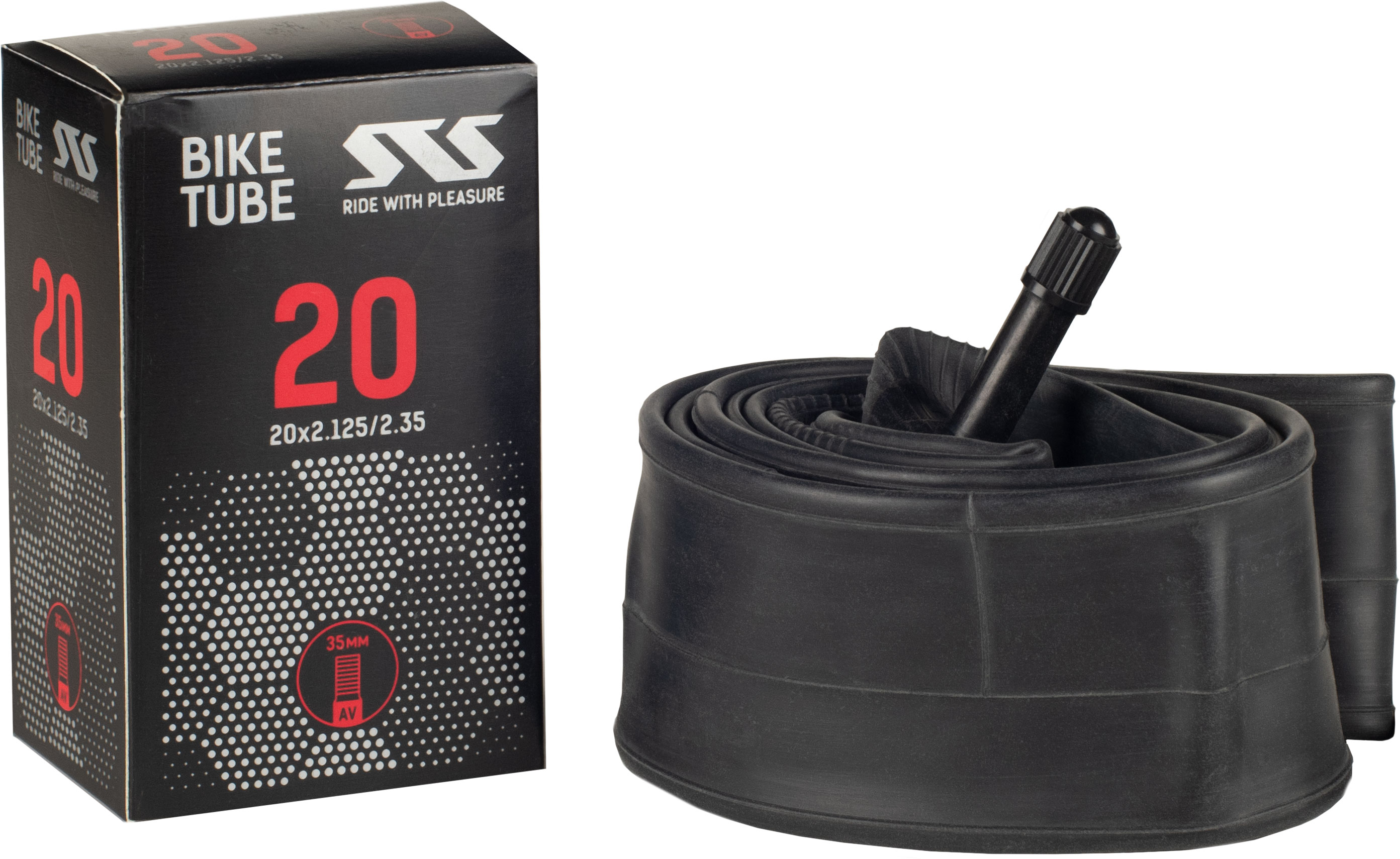 Велокамера STS 20x2,125-2,35 авто нип. 35мм инд.уп