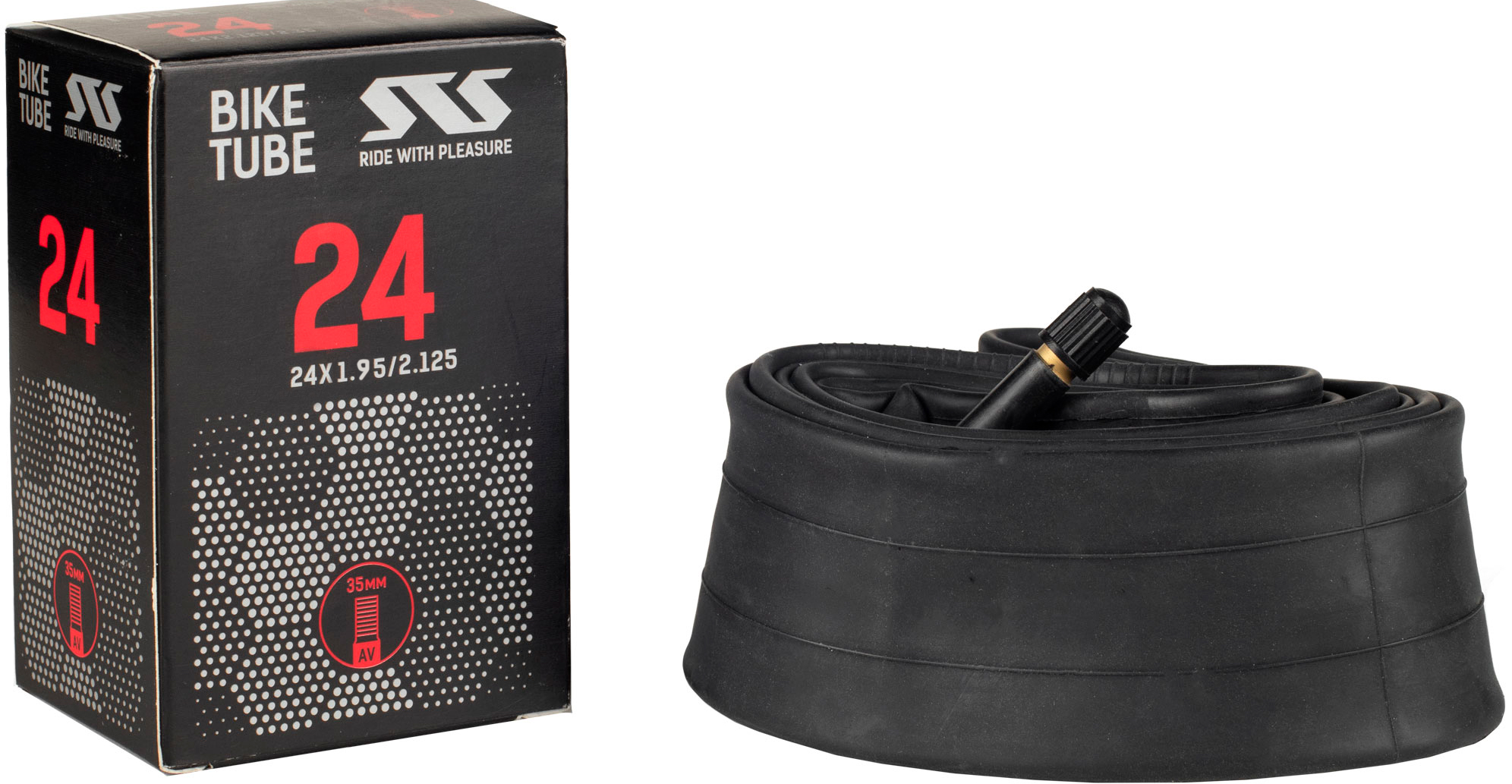 Велокамера STS 24x1.95-2.125 авто нип. 35мм инд.уп