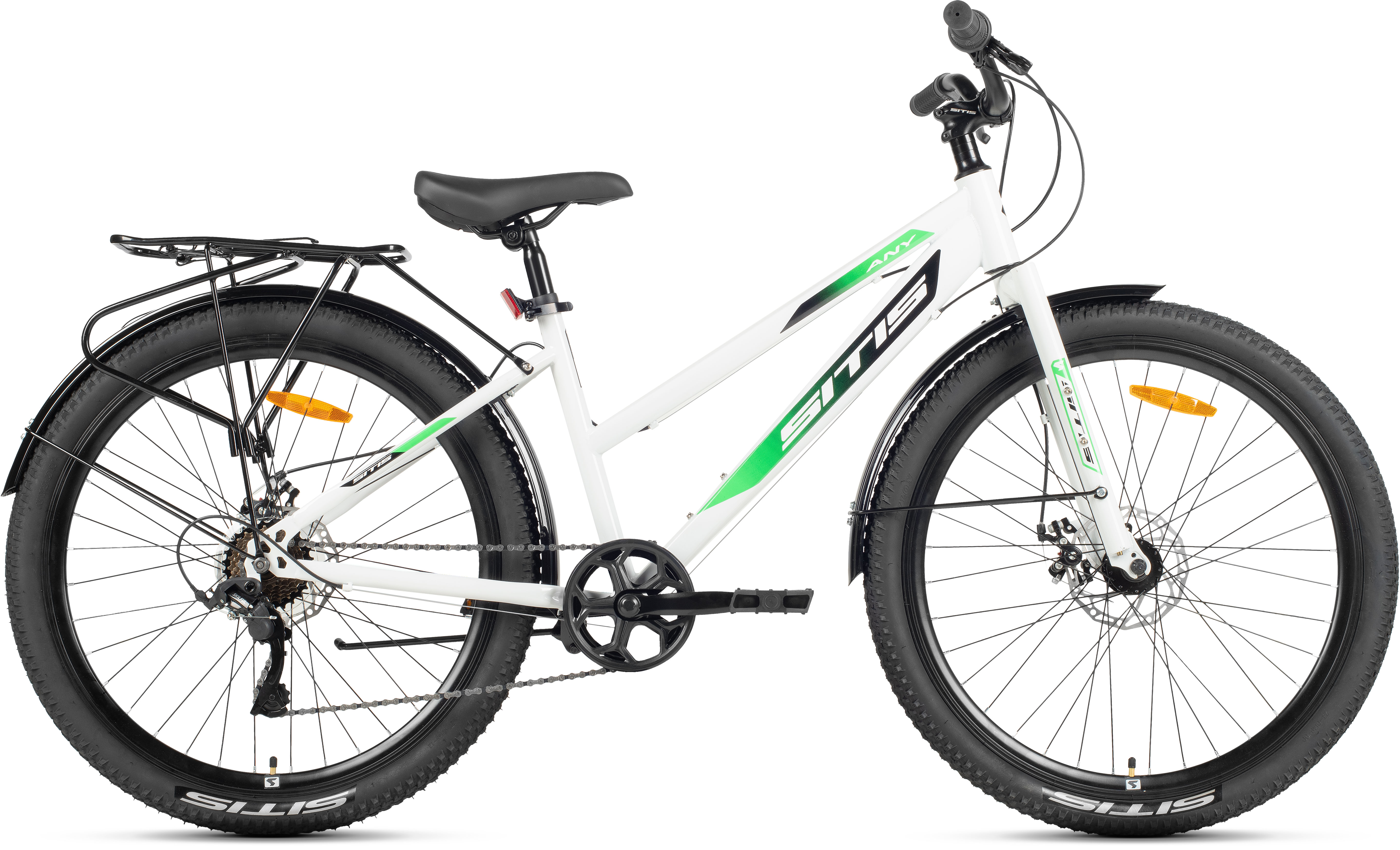 Велосипед SITIS ANY RIGID 7SP 26" (2026) White-Green-Black