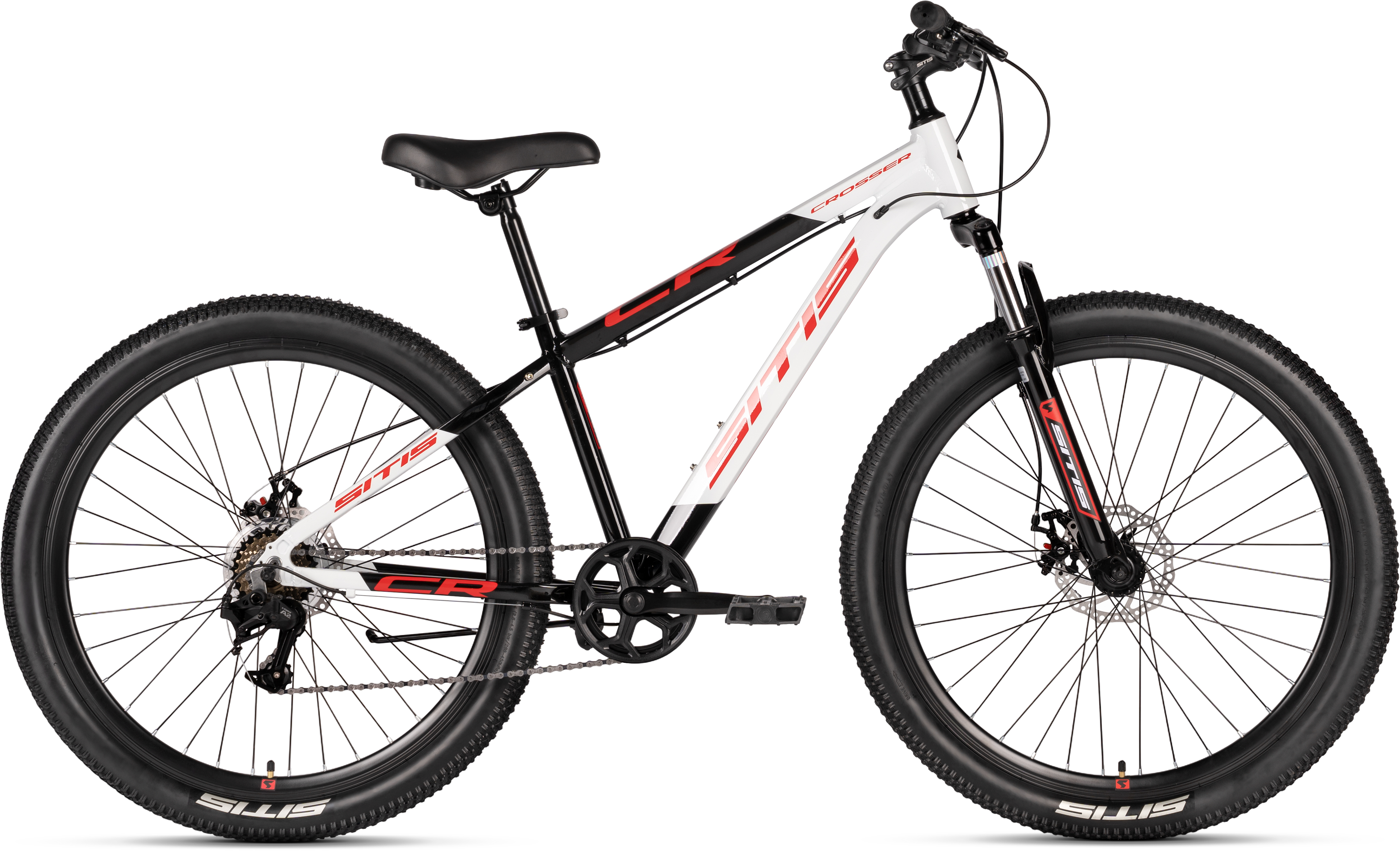 Велосипед SITIS CROSSER 7.0 MD 7SP 27.5" (2026) White-Black-Red
